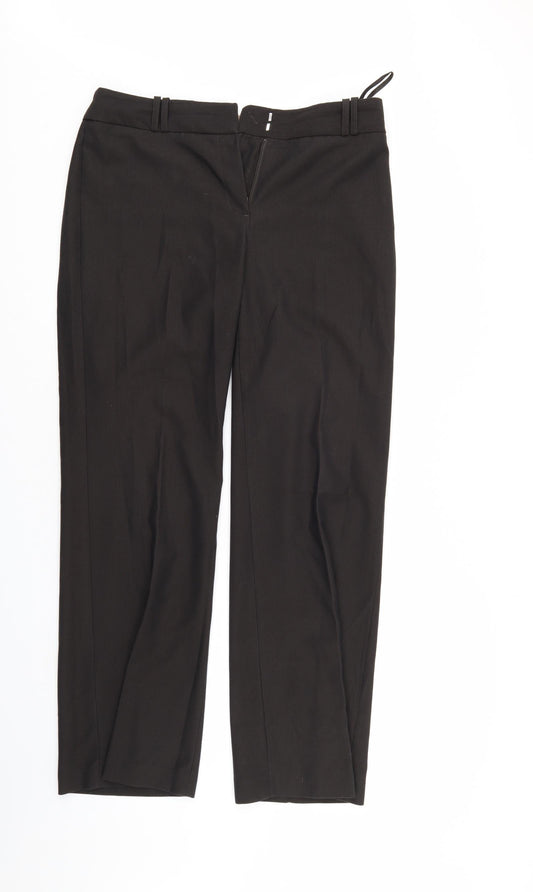 NEXT Womens Brown Striped  Trousers  Size 34 in L30 in