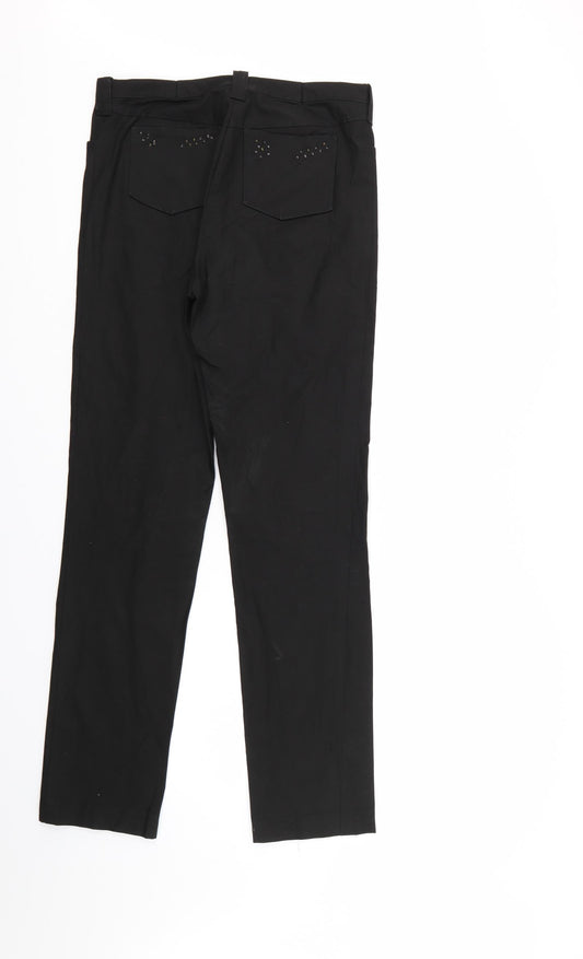 Preworn Womens Black   Trousers  Size 30 in L30 in