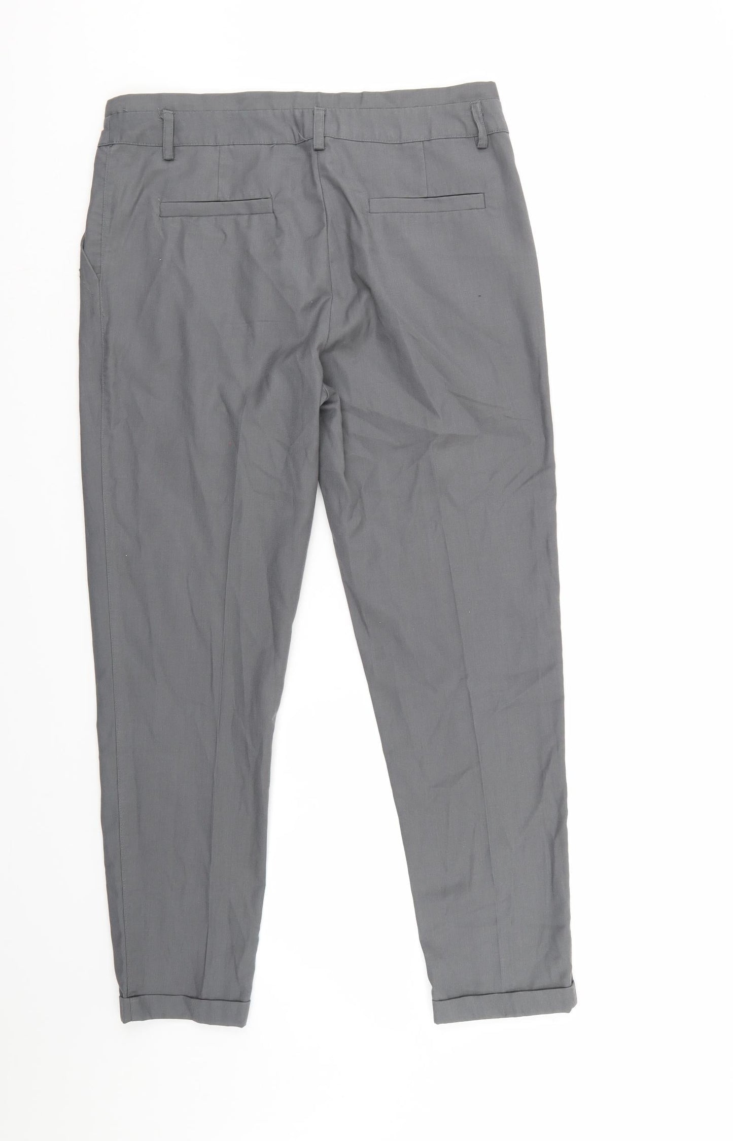 H&M Womens Grey   Trousers  Size 8 L26 in