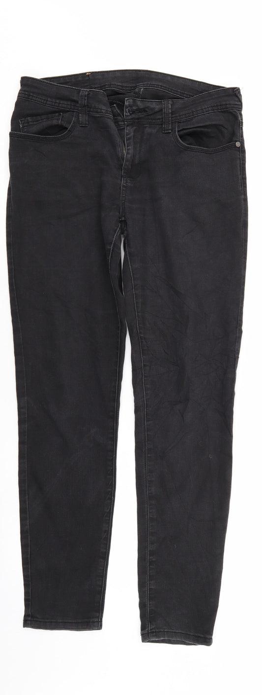 Amisu Womens Black  Denim Skinny Jeans Size 30 in L29 in