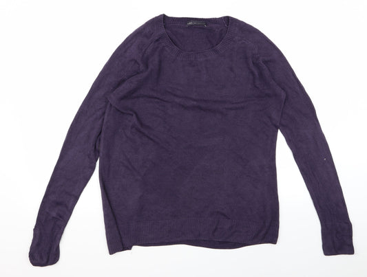 m*s Womens Purple   Pullover Jumper Size 8