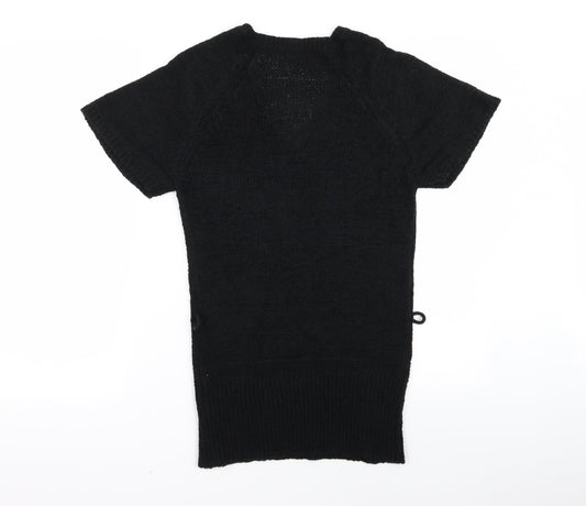 TU Womens Black  Rayon Jumper Dress  Size 10