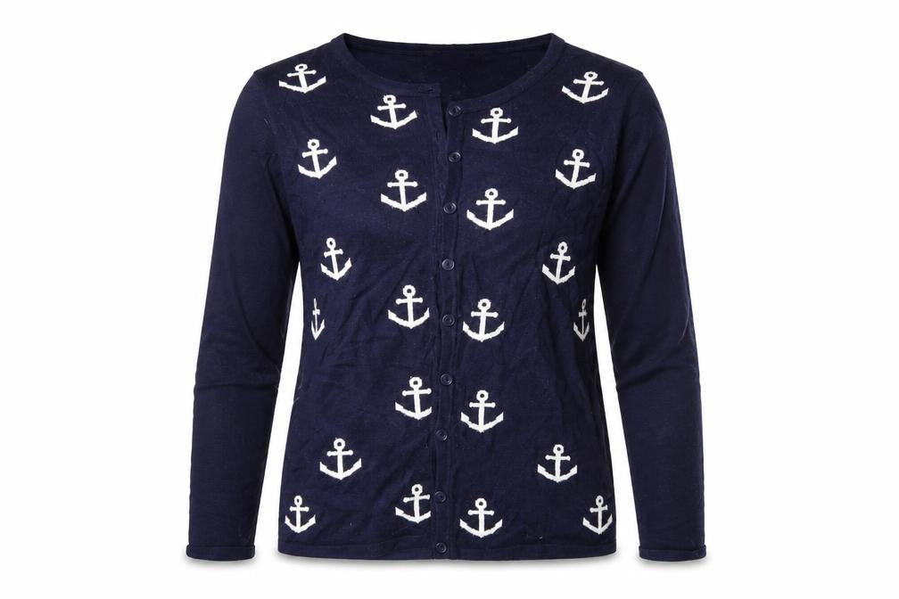 Casamia Womens Blue Cardigan Jumper Size S