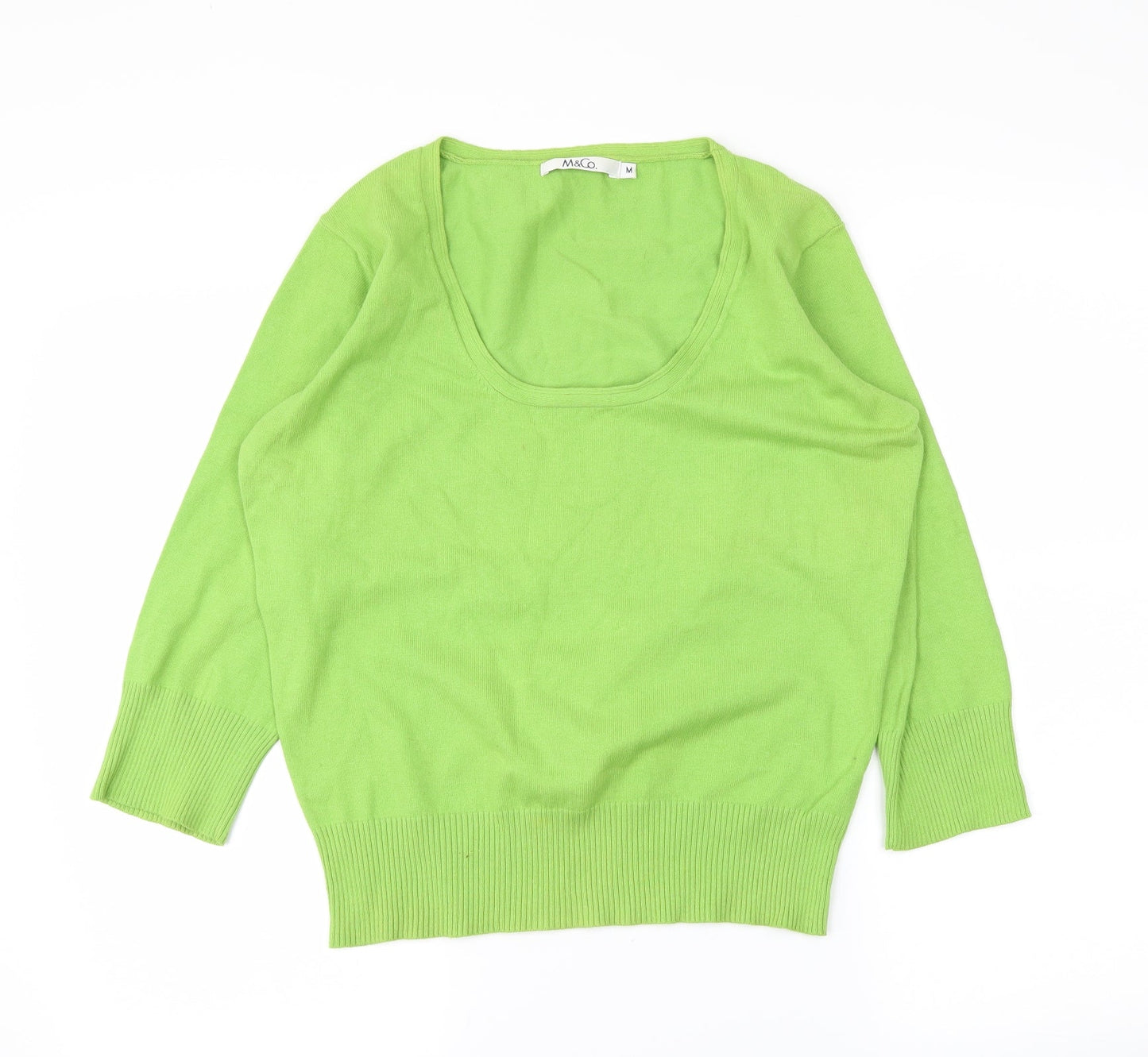 M&Co Womens Green   Pullover Jumper Size M