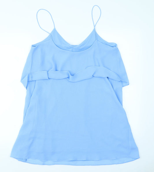 Mango Womens Blue   Basic Blouse Size L