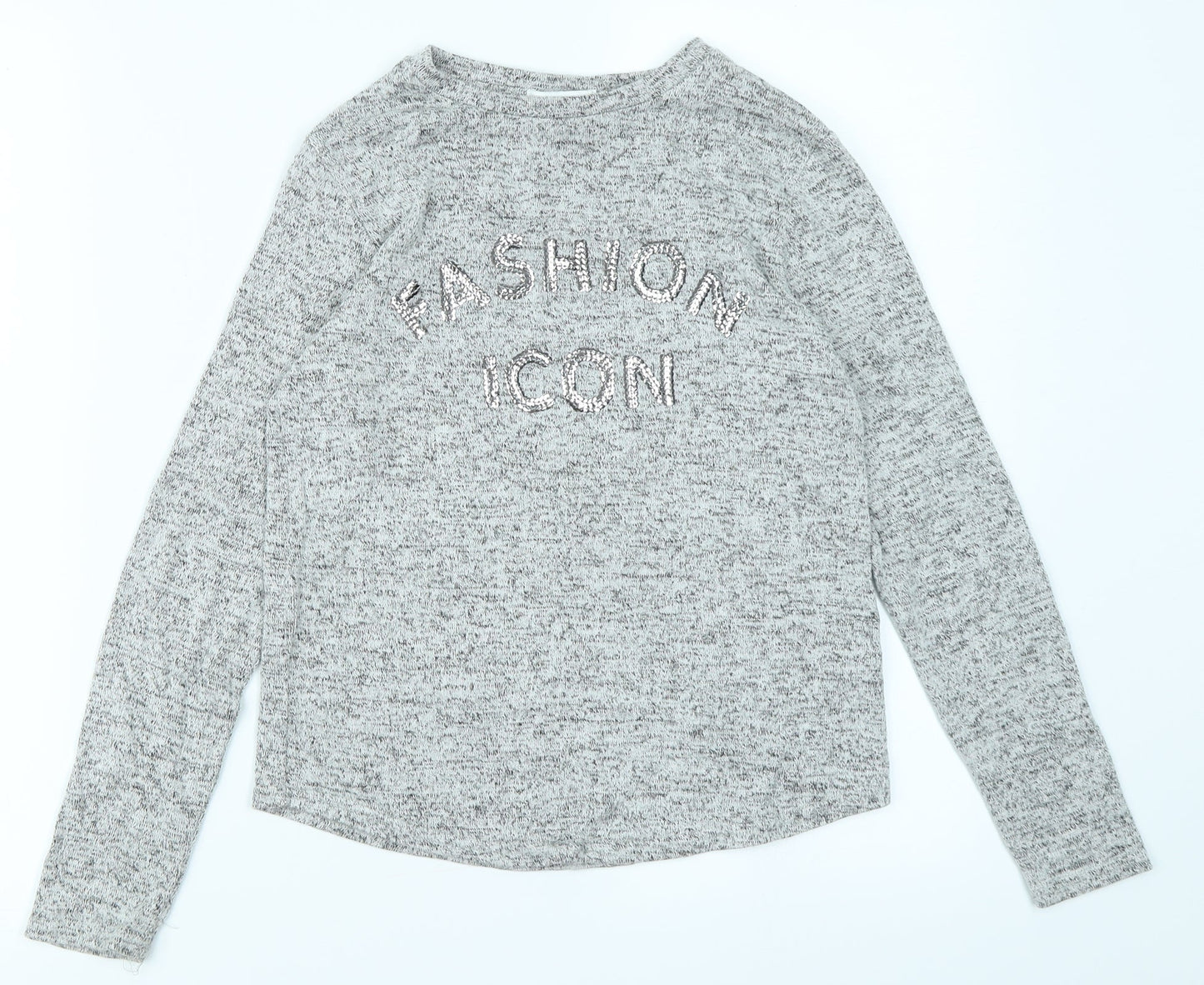 Primark Girls Grey   Basic T-Shirt Size 9-10 Years