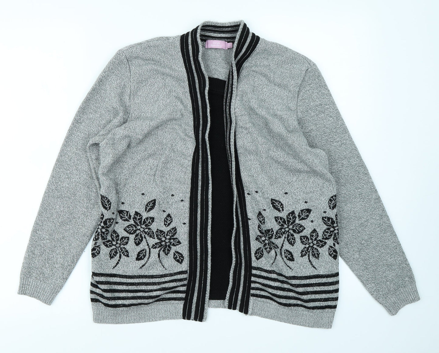 Sarah Hamilton Womens Grey   Pullover Jumper Size L