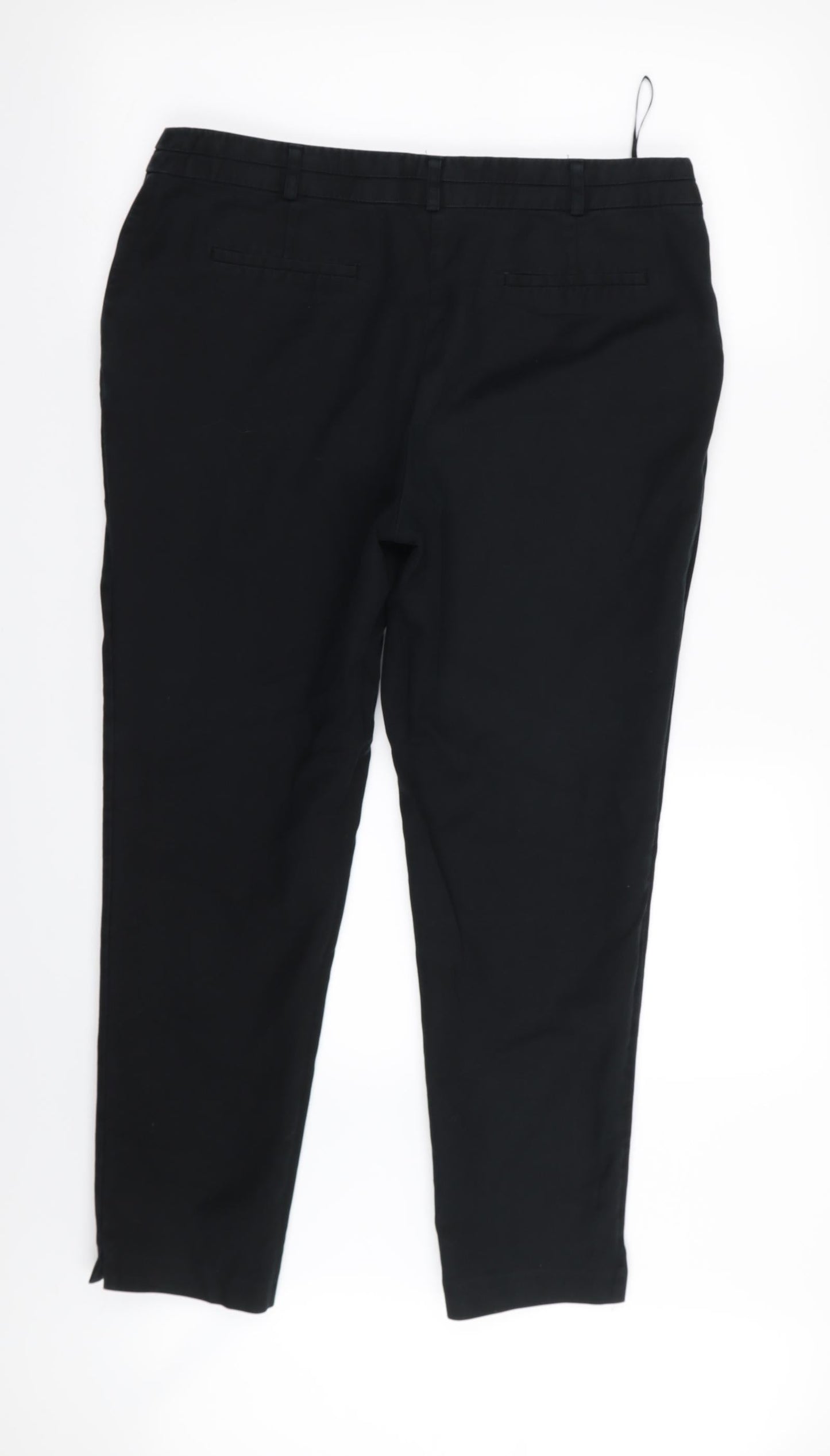 Moda Womens Black   Trousers  Size 14 L26 in