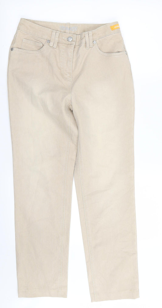 Mirage Womens Beige   Skinny Jeans Size 8 L28 in