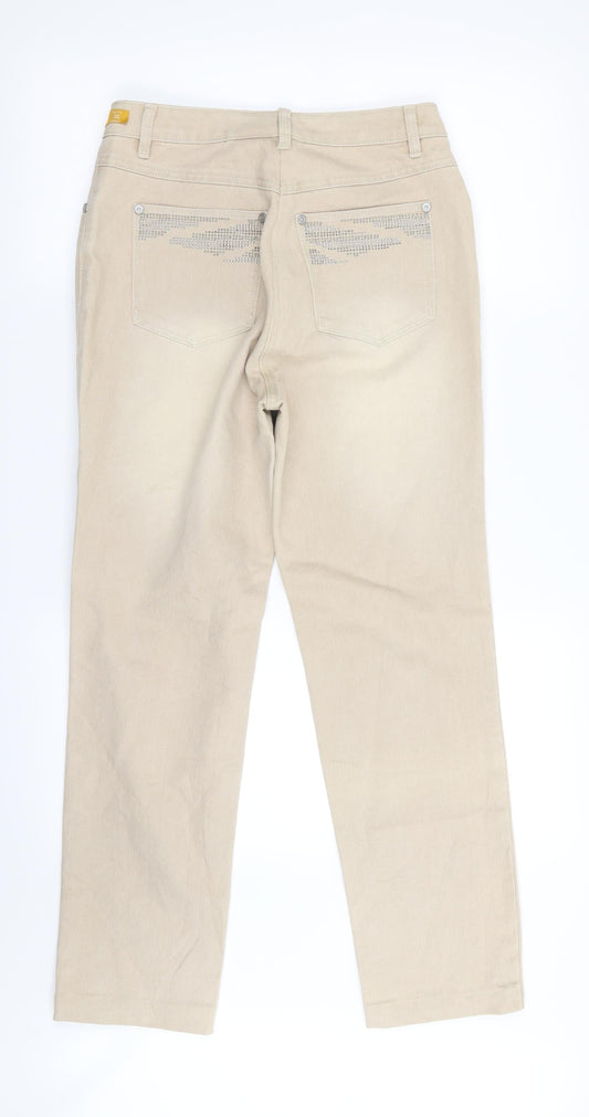 Mirage Womens Beige   Skinny Jeans Size 8 L28 in