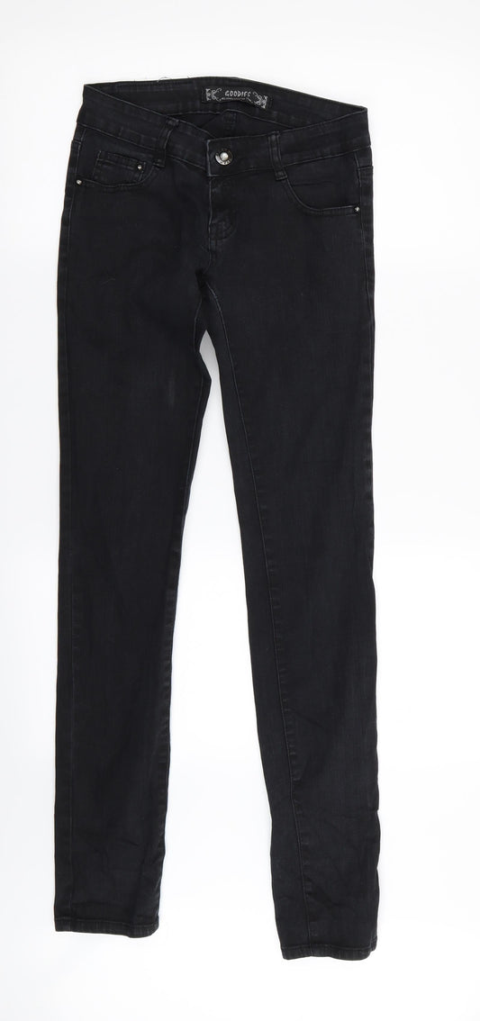 GODIES Womens Black   Skinny Jeans Size 6 L33 in
