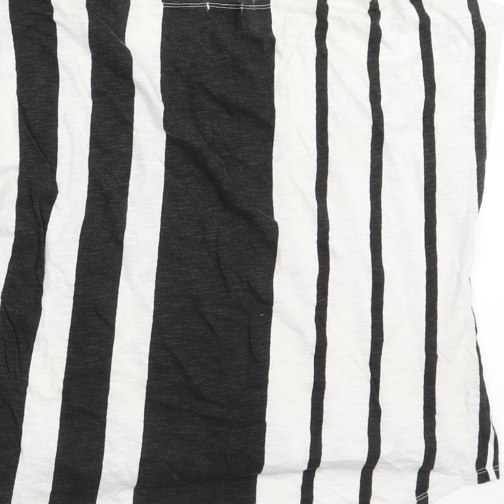 River Island Womens Multicoloured Striped  Basic T-Shirt Size 8