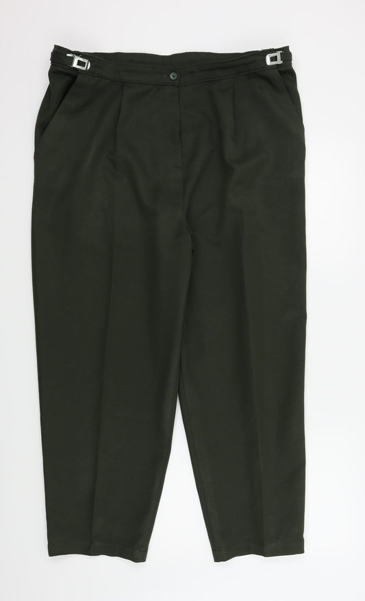 SLIMMER Womens Green   Trousers  Size 20 in L26 in