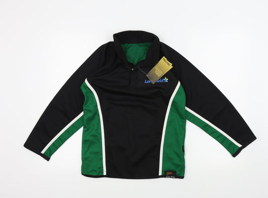 longfield Boys Black   Pullover Jumper Size S