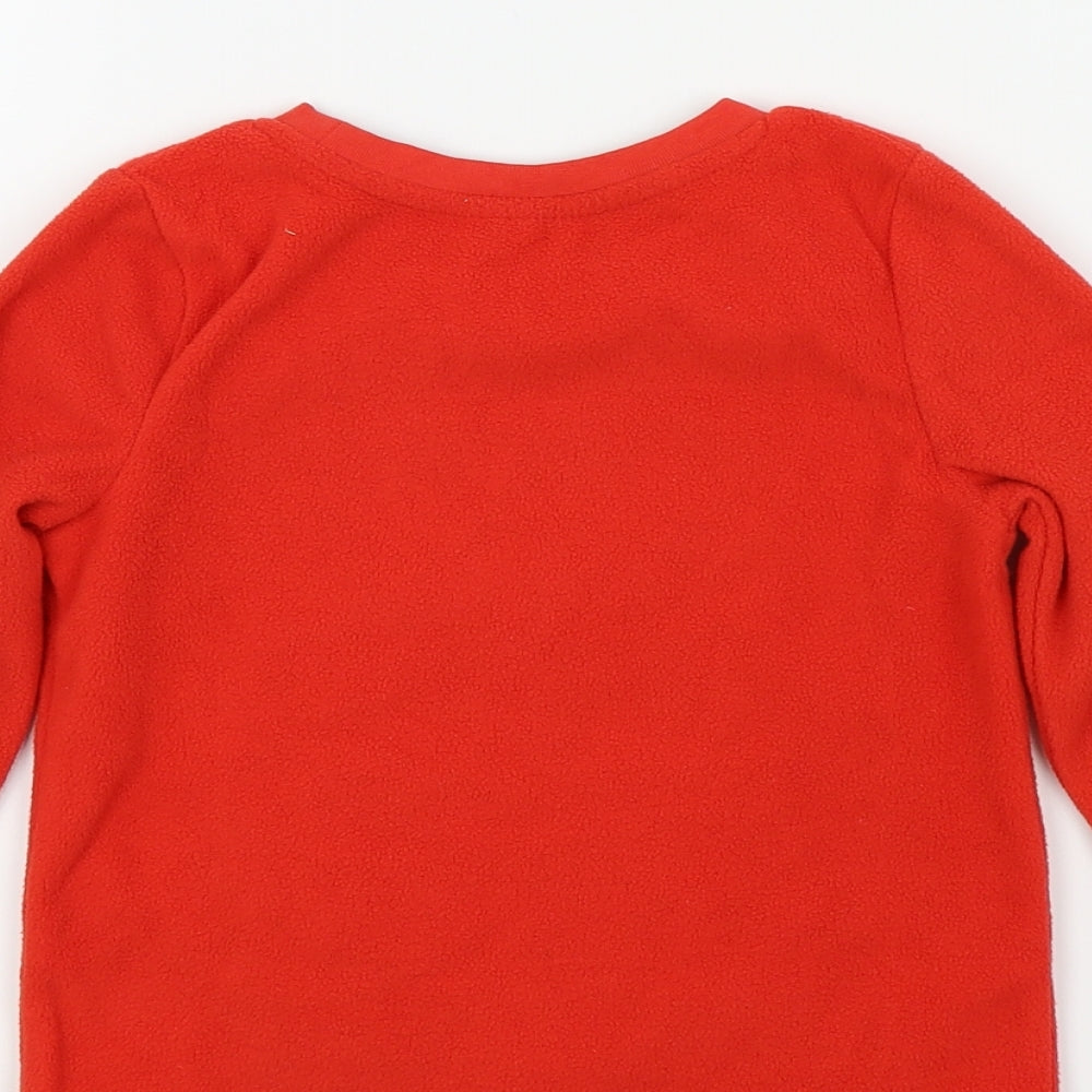 George Boys Red Houndstooth  Pullover Jumper Size 2 Years
