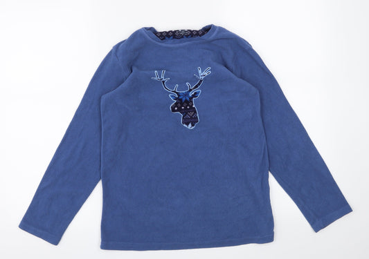 Primark Girls Blue Floral  Top Pyjama Top Size 11-12 Years