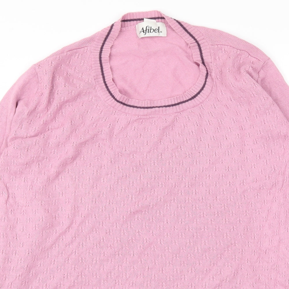 Afibel Womens Pink   Basic Tank Size 20