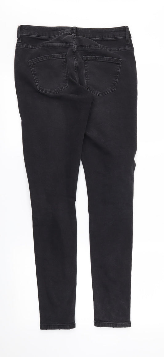DENIM &CO  Womens Black   Skinny Jeans Size 8 L29 in