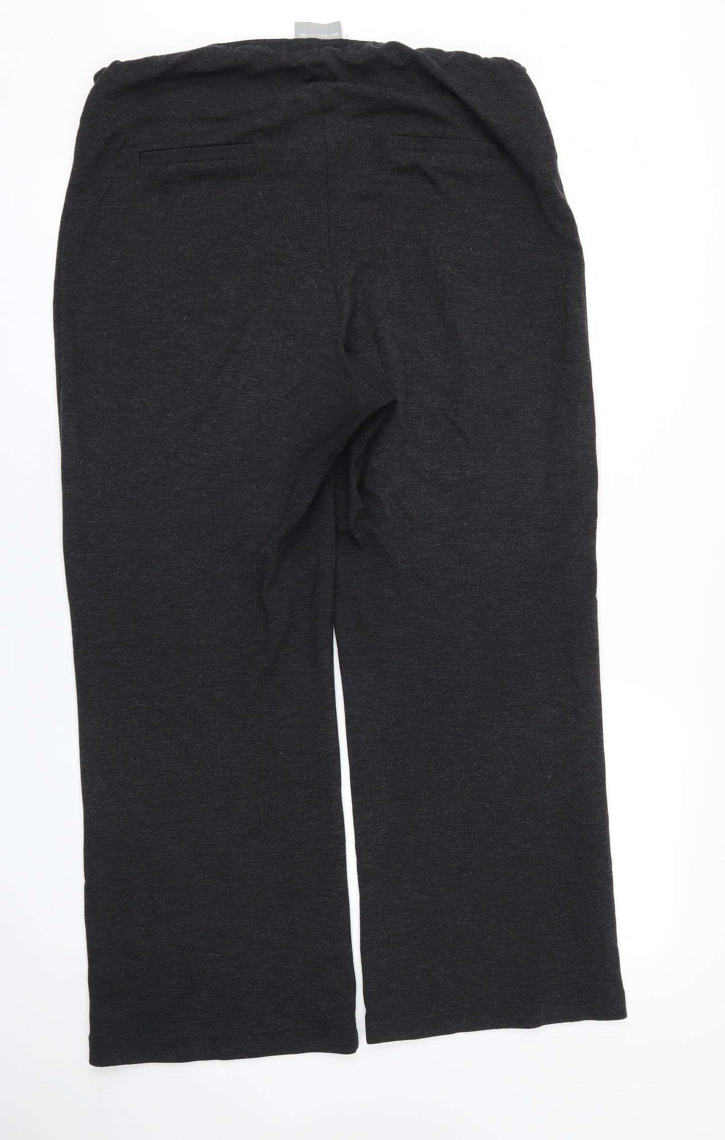 M&S Womens Grey   Trousers  Size 14 L27 in