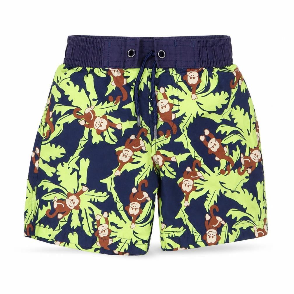 F&F  Boys Blue Animal Print  Capri Trousers Size 12-18 Months