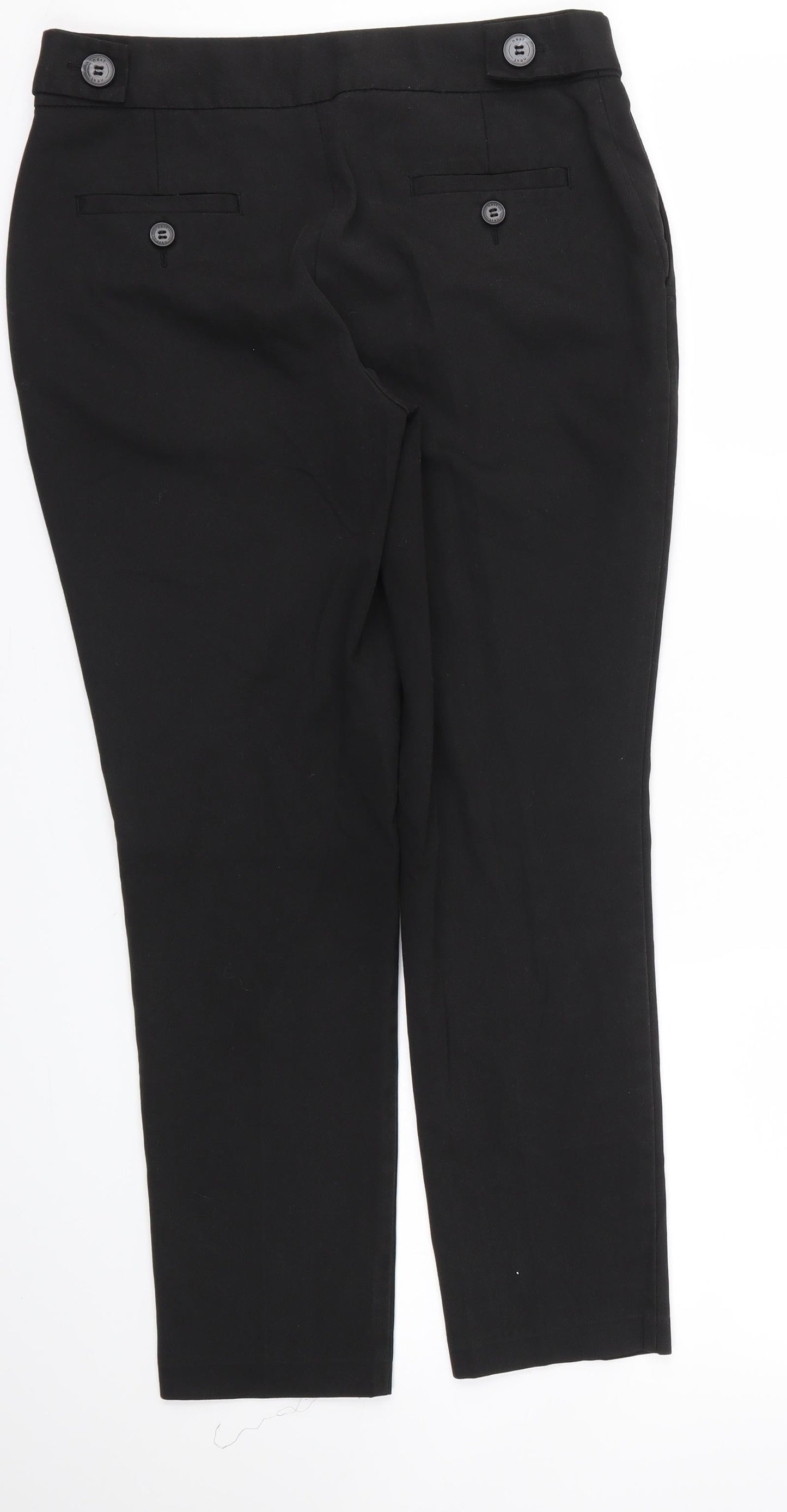 NEXT Womens Black   Trousers  Size 6 L25 in