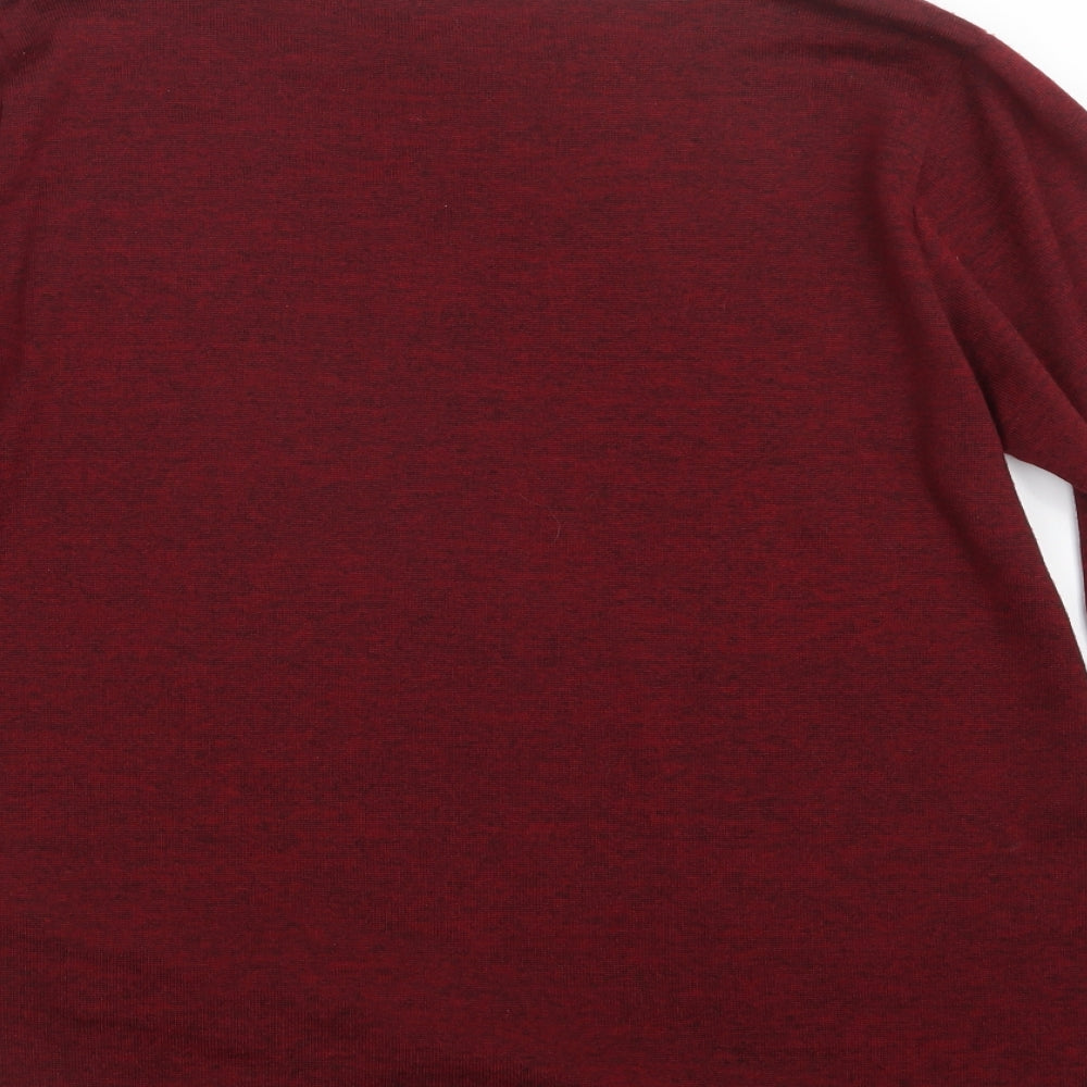 Quiz Womens Red  Knit Pullover Jumper Size 10