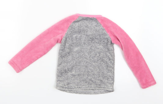 Pep&Co Girls Pink Geometric  Top Pyjama Top Size 2-3 Years