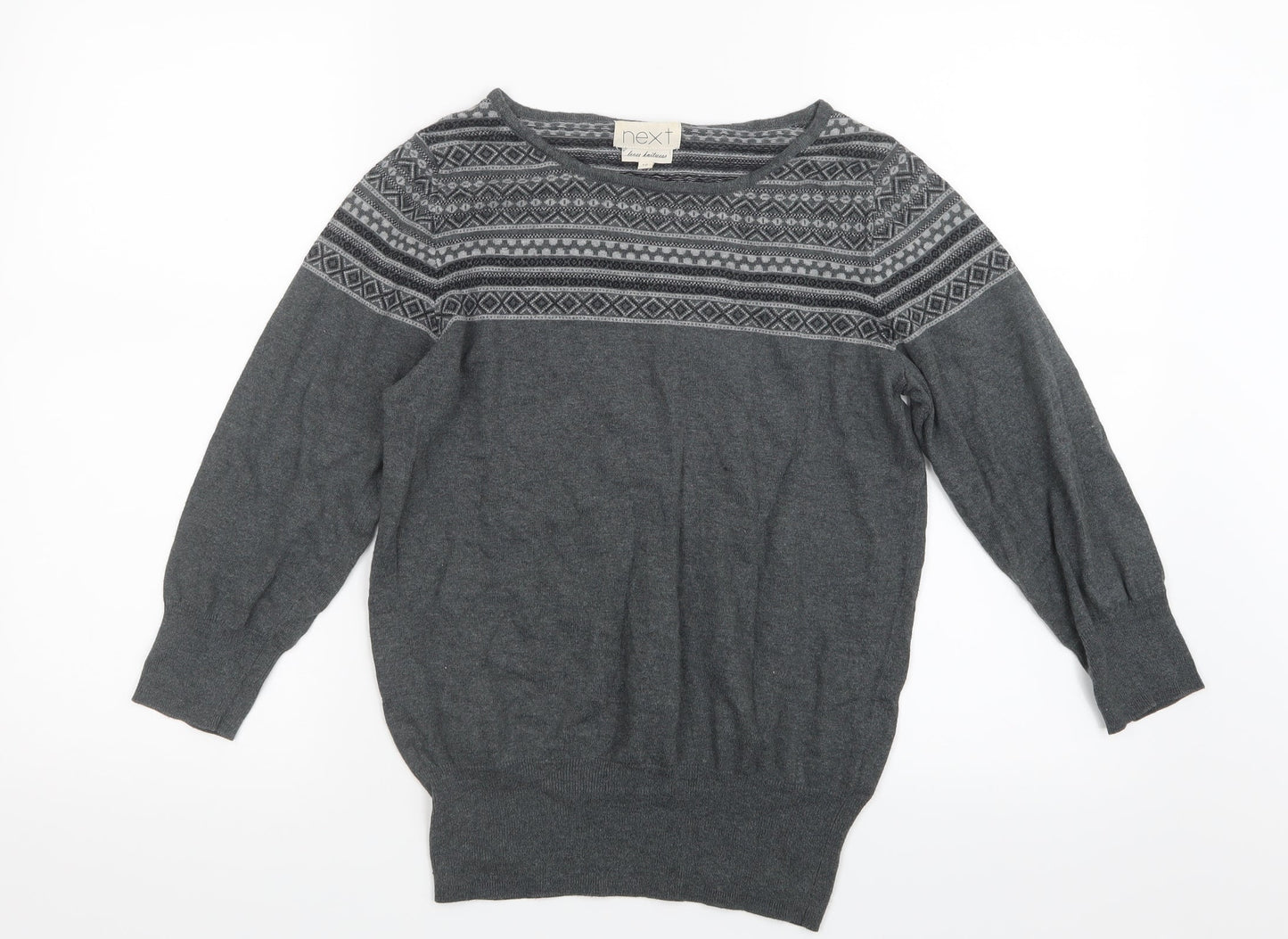 NEXT Womens Grey  Knit Pullover Jumper Size 10