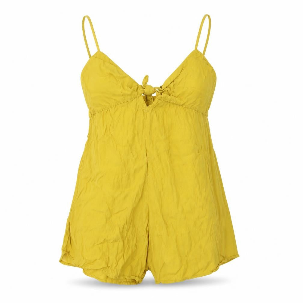 Motel Rocks Womens Yellow   Playsuit One-Piece Size S
