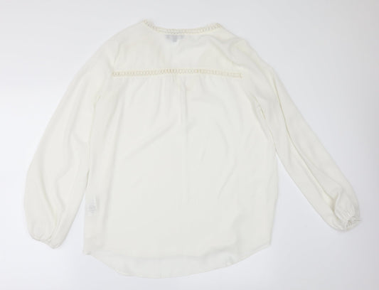 New Look Womens Ivory   Basic Blouse Size 10