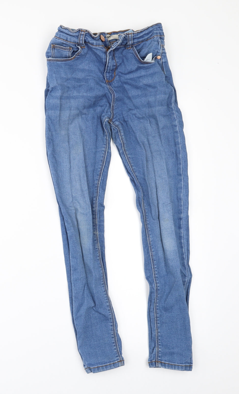 Denim & Co. Girls Beige  Denim Skinny Jeans Size 10-11 Years
