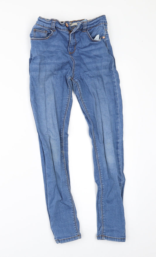Denim & Co. Girls Beige  Denim Skinny Jeans Size 10-11 Years