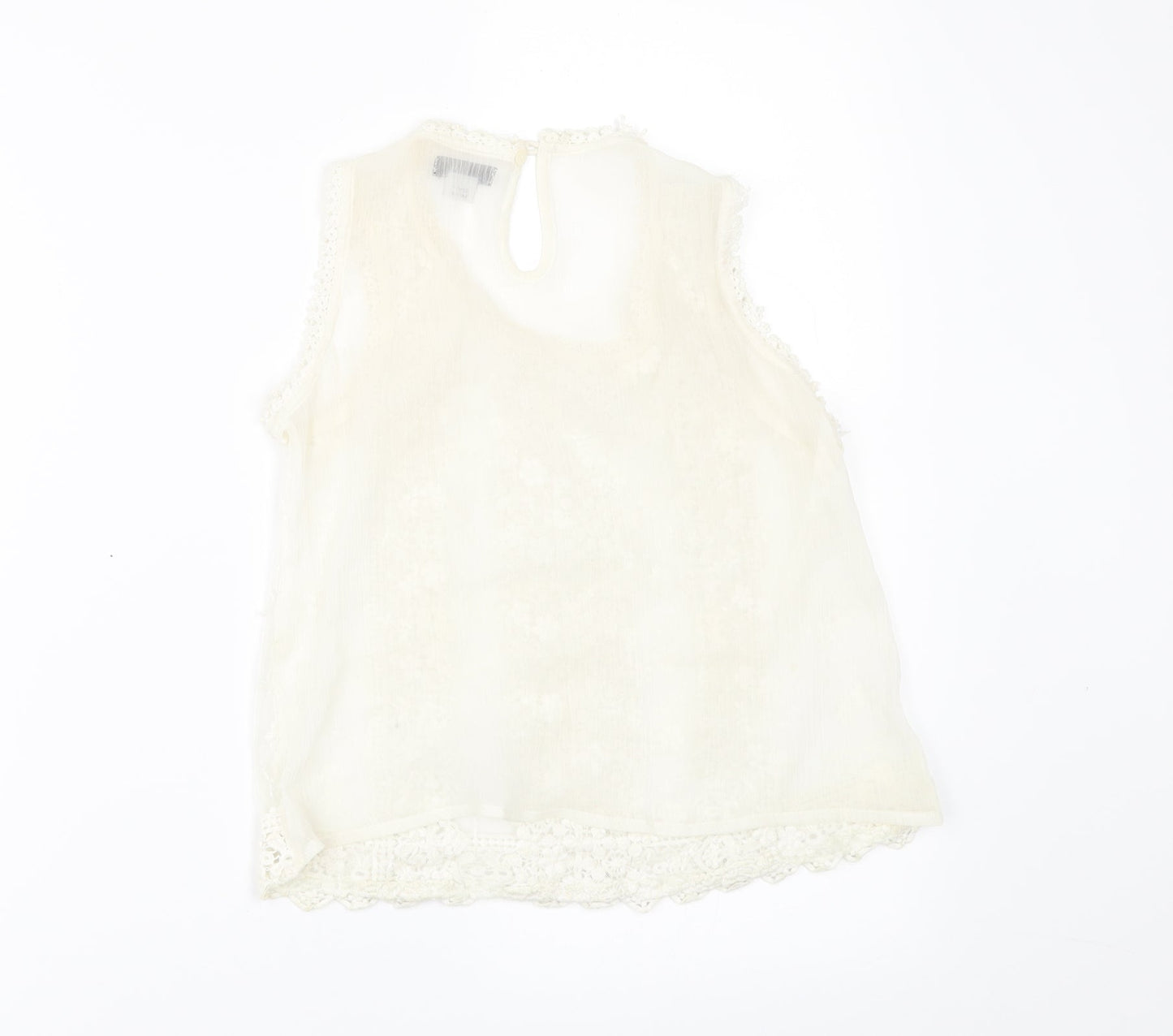 River Island Girls Ivory   Basic Blouse Size 9 Years