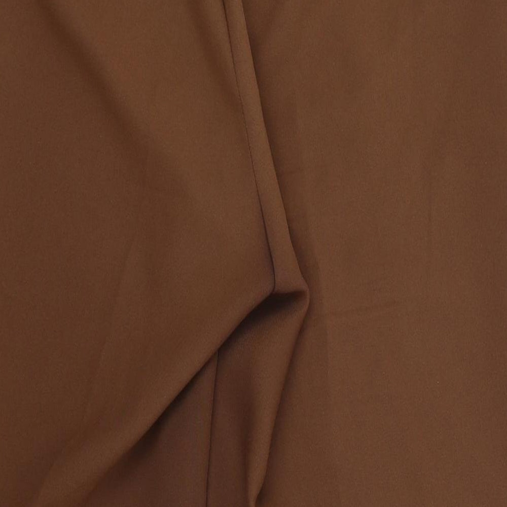 Evie Womens Brown   Cropped Trousers Size 14 L20 in