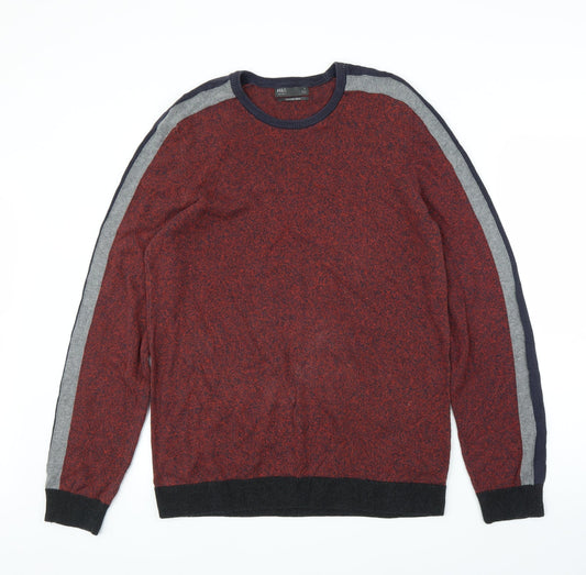 M&S Mens Purple   Pullover Jumper Size S