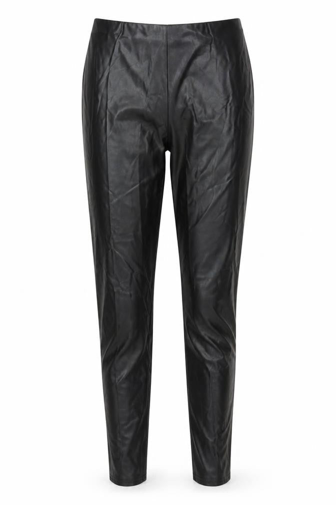 PRETTYLITTLETHING Womens Black   Carrot Trousers Size 8 L31 in
