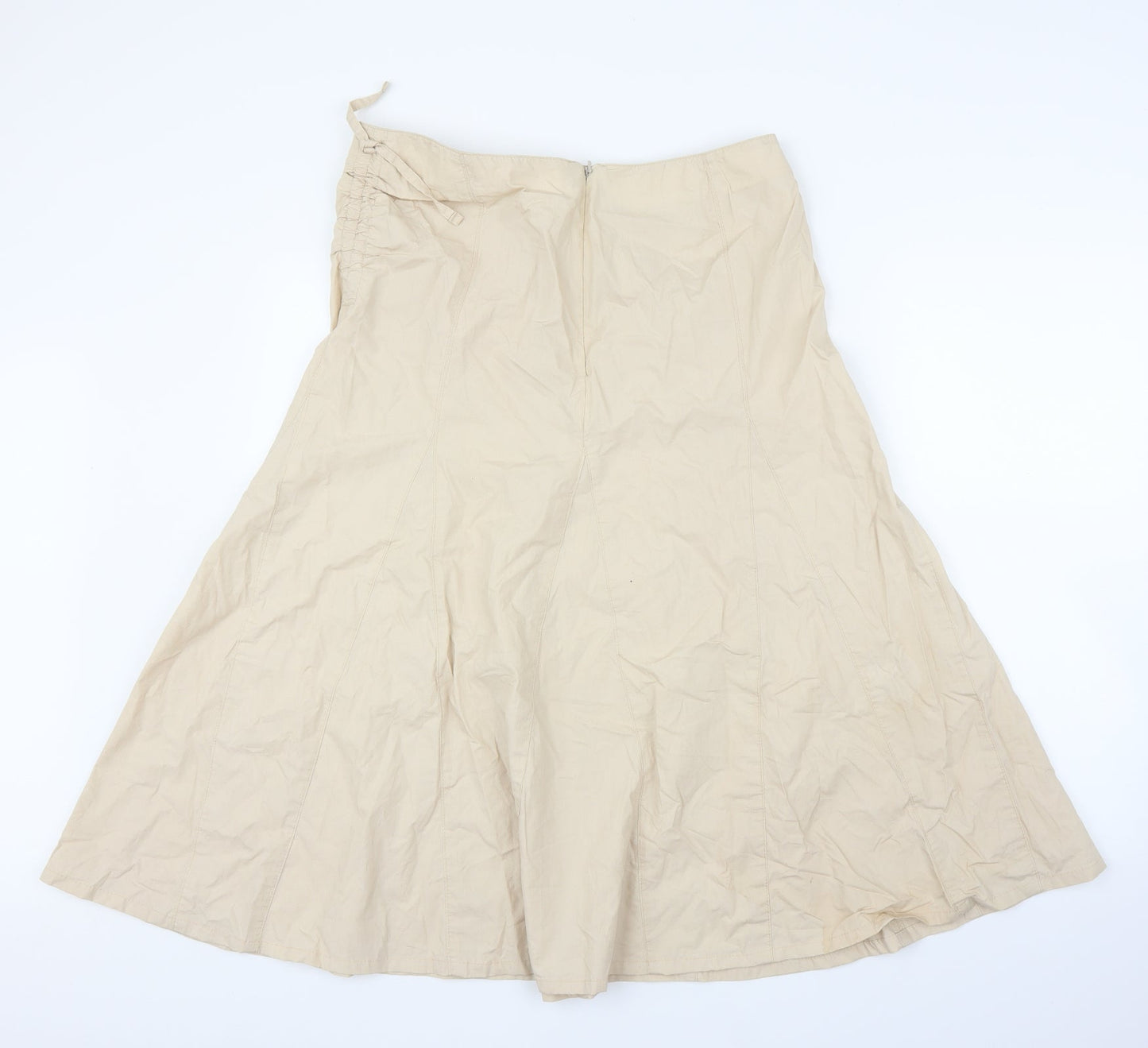 Preworn Womens Beige   Trumpet Skirt Size L