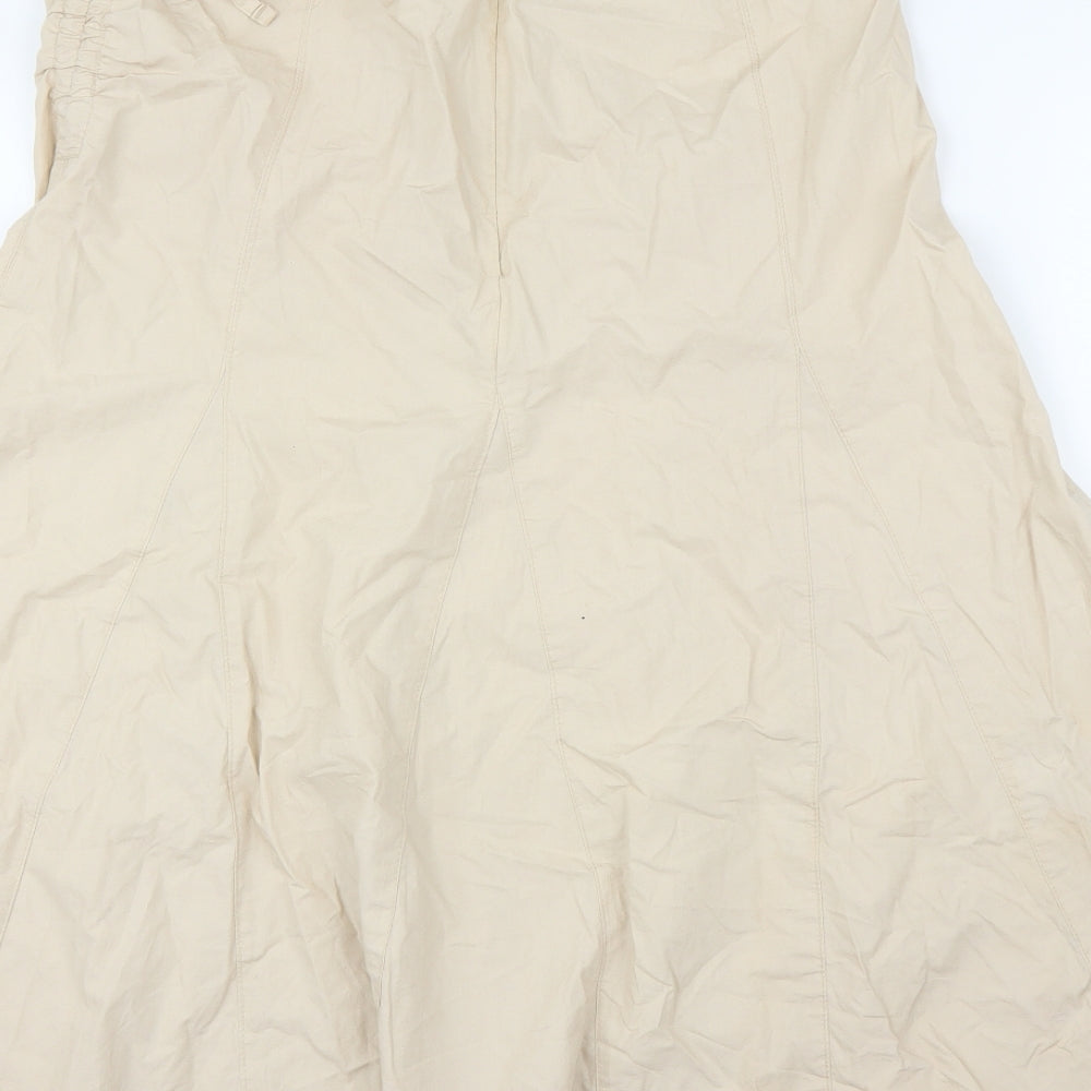Preworn Womens Beige   Trumpet Skirt Size L