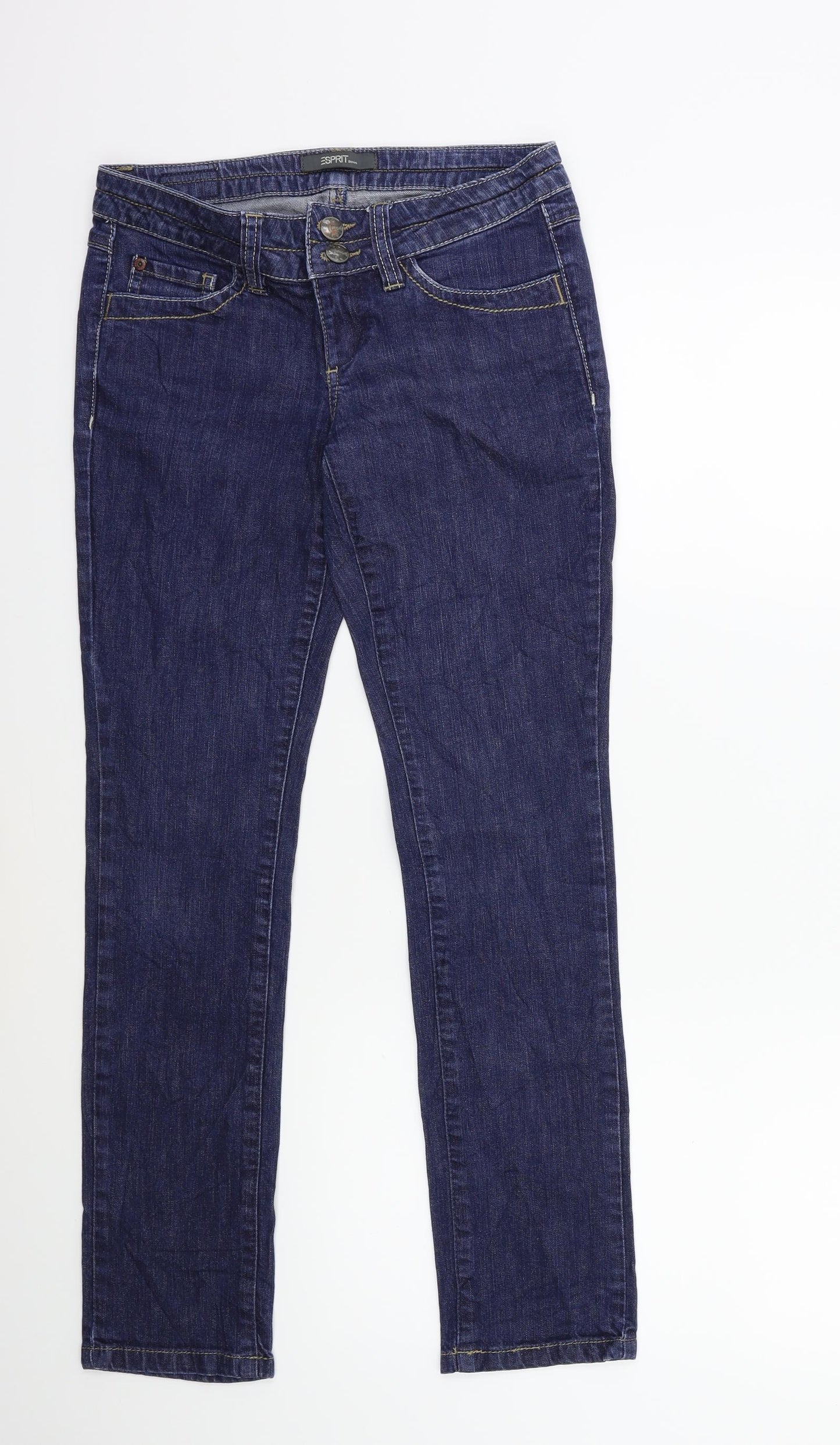 Esprit Womens Blue  Denim Straight Jeans Size 25 in L30 in