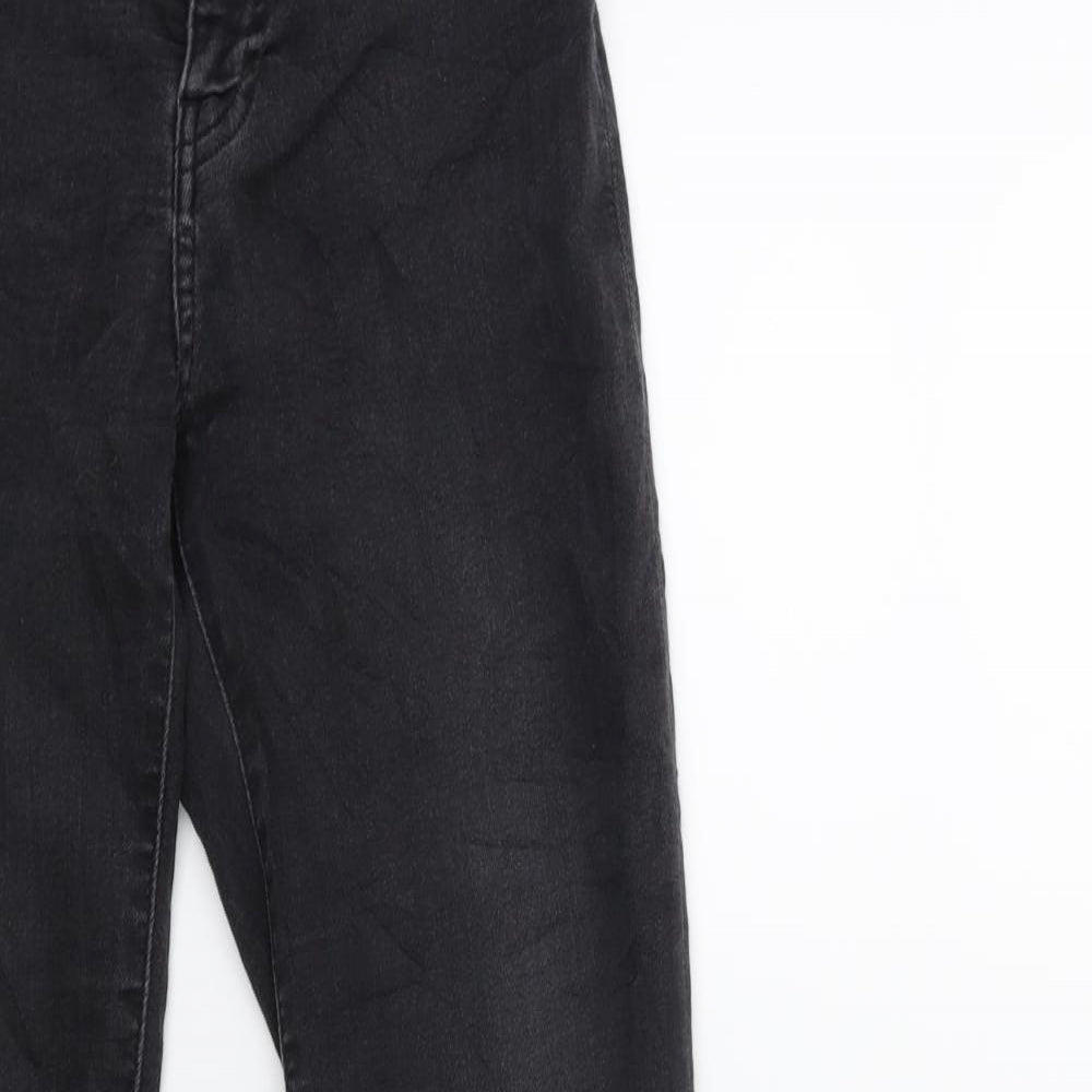 H&M Womens Black  Denim Skinny Jeans Size 6 L28 in