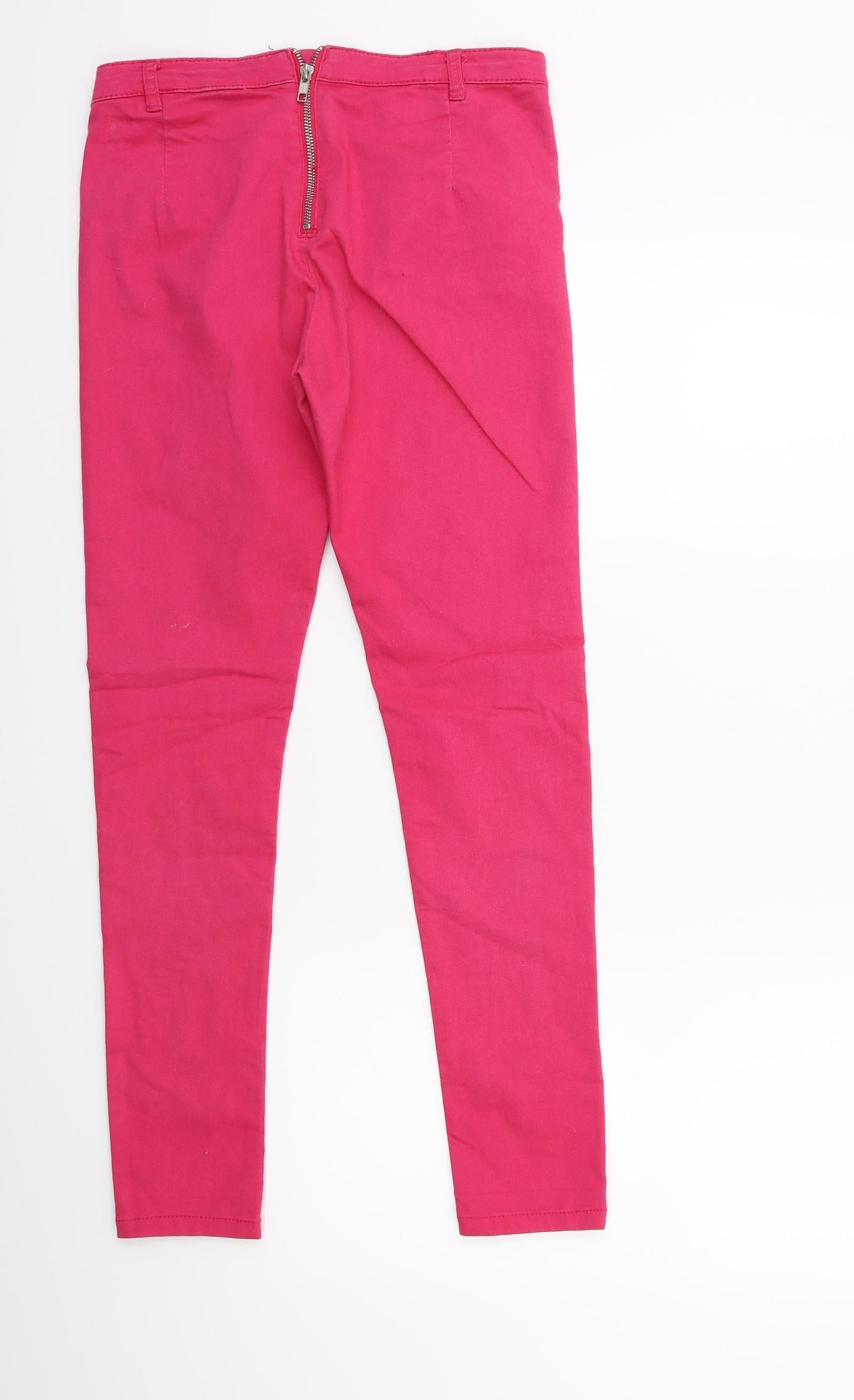 H&M Womens Pink  Denim Skinny Jeans Size 10 L27 in