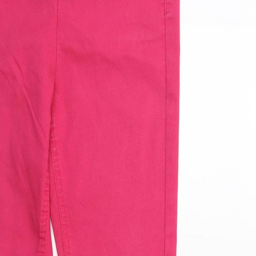 H&M Womens Pink  Denim Skinny Jeans Size 10 L27 in