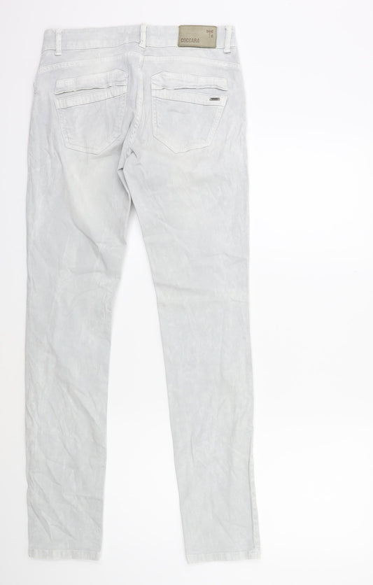 coccara Womens Grey  Denim Skinny Jeans Size 27 in L31 in