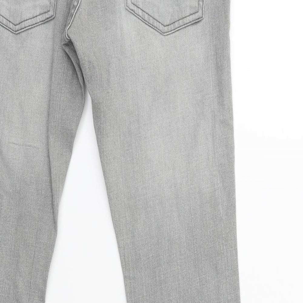 Preworn Womens Grey  Denim Skinny Jeans Size 28 in L28 in