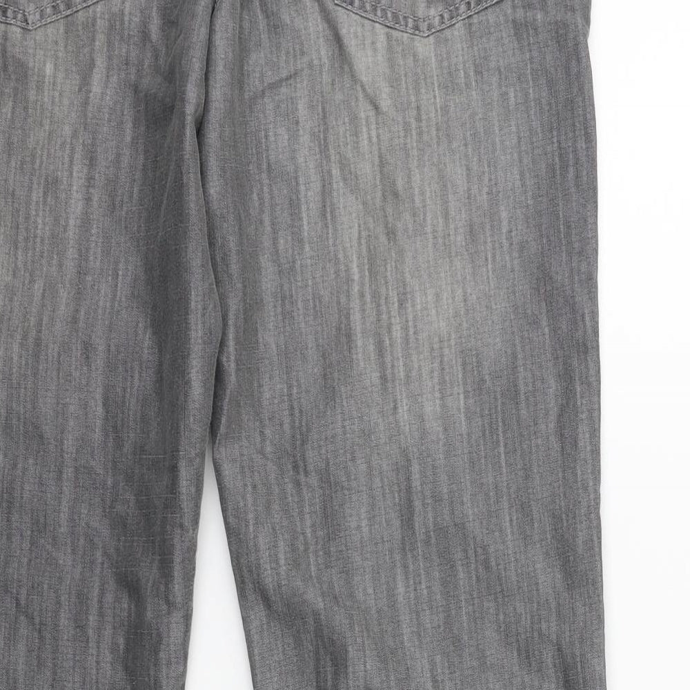 Denim & Co. Womens Grey  Denim Jegging Jeans Size 10 L28 in