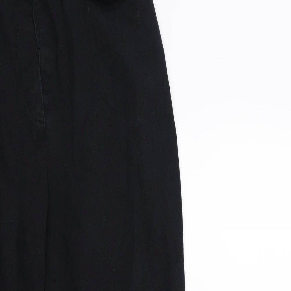 Preworn Womens Black   Trousers  Size 14 L28 in