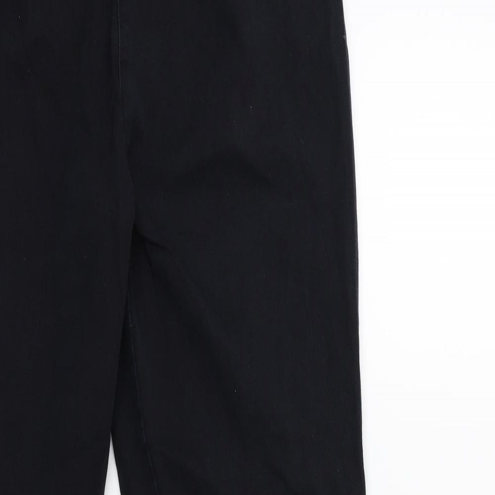 Preworn Womens Black   Trousers  Size 14 L28 in