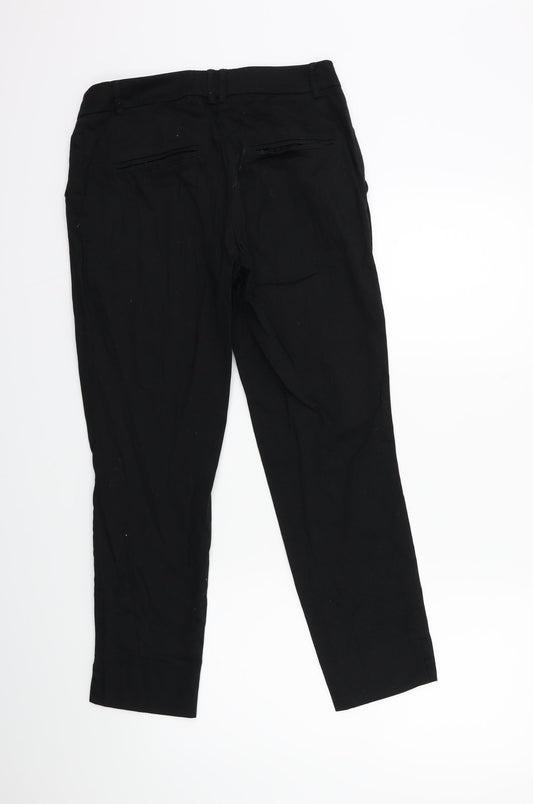 H&M Womens Black   Trousers  Size 8 L26 in