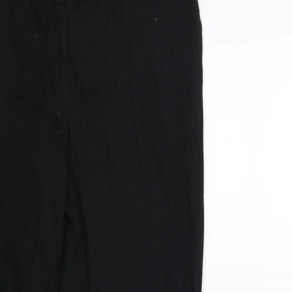 H&M Womens Black   Trousers  Size 8 L26 in