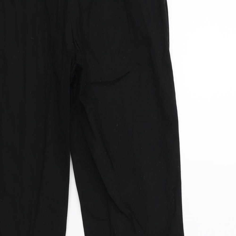 H&M Womens Black   Trousers  Size 8 L26 in